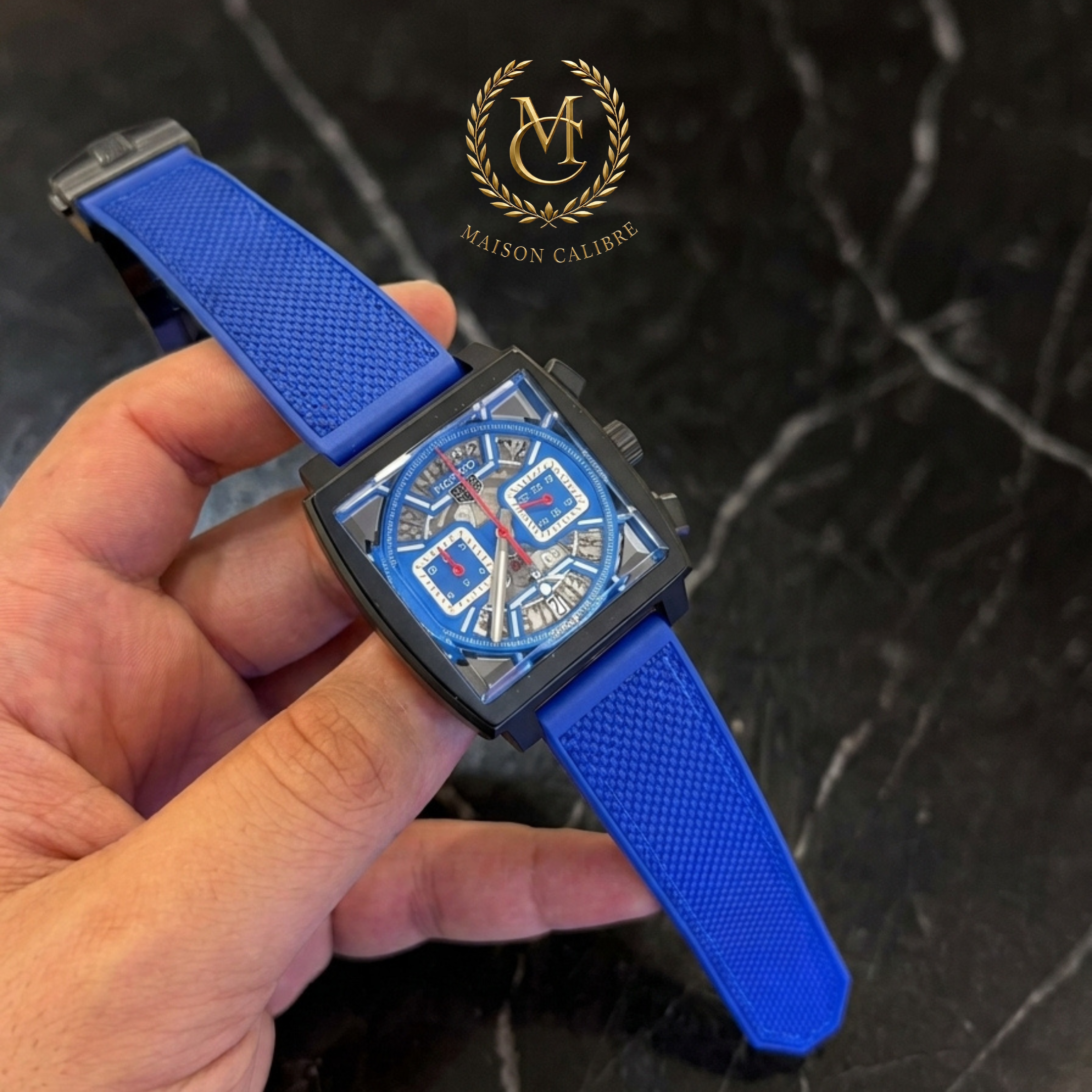 T.H Le Carré de Course – Édition Squelette (Série Sport Chronographe)