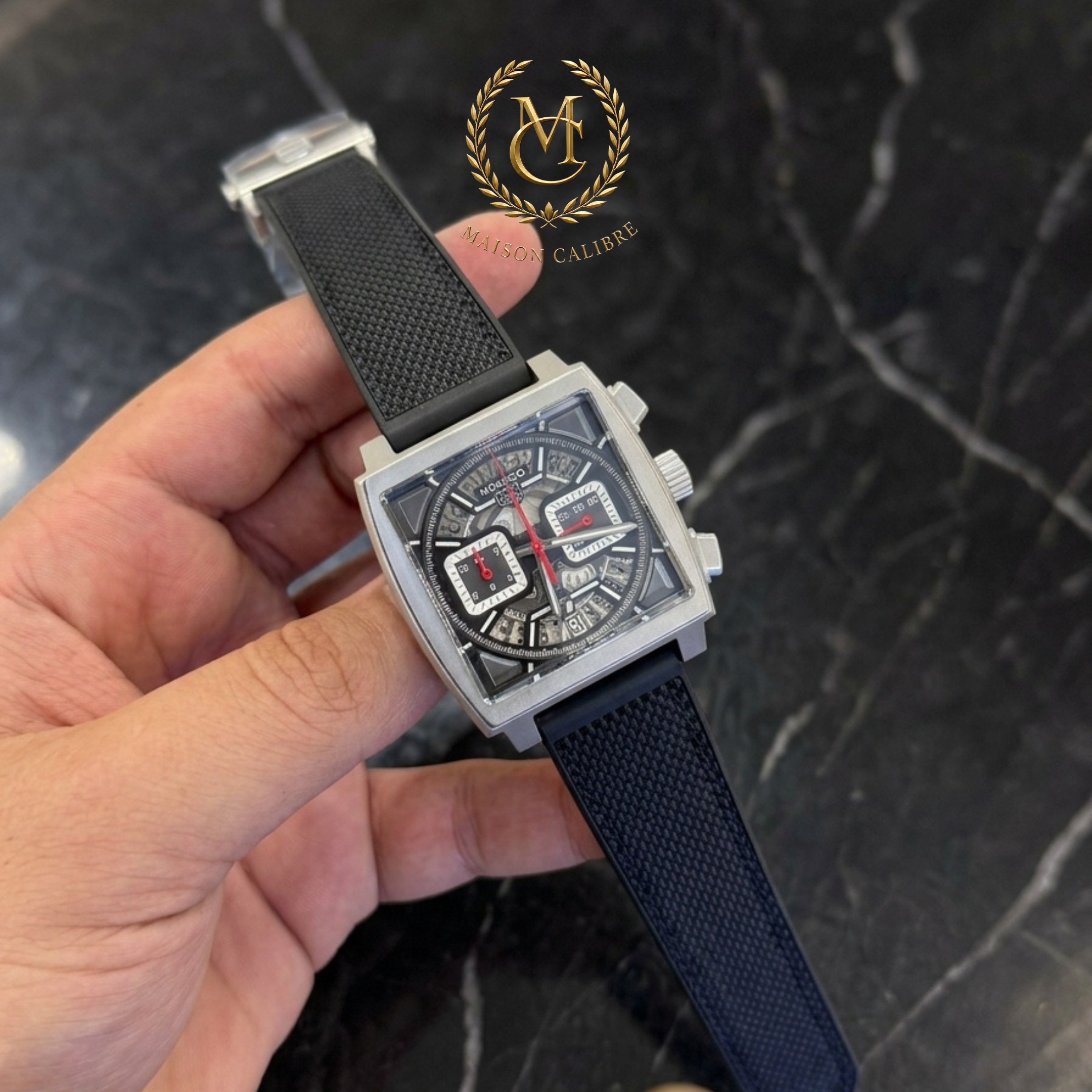 T.H Le Carré de Course – Édition Squelette (Série Sport Chronographe)