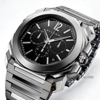 B. L’Architecturale – Octo Chronographe (Édition Sablée 904L)