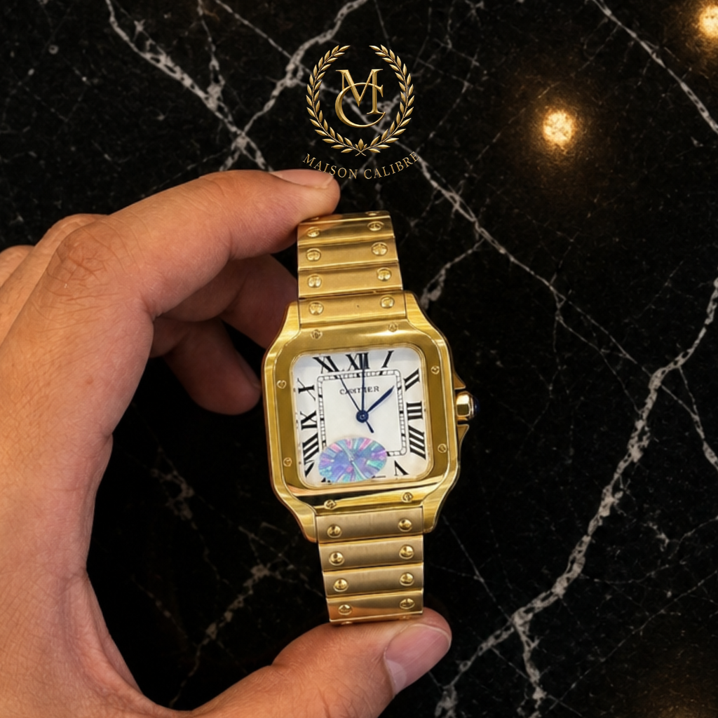 C. Le Classique Géométrique – Santos de Prestige (Édition Signature)